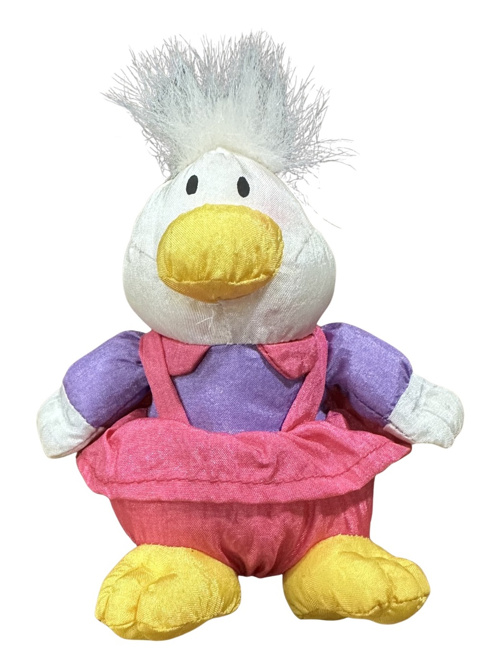 Vintage 1994 Gibson Greetings Mini 4" Easter Duck Ornament Nylon Hanger Pink